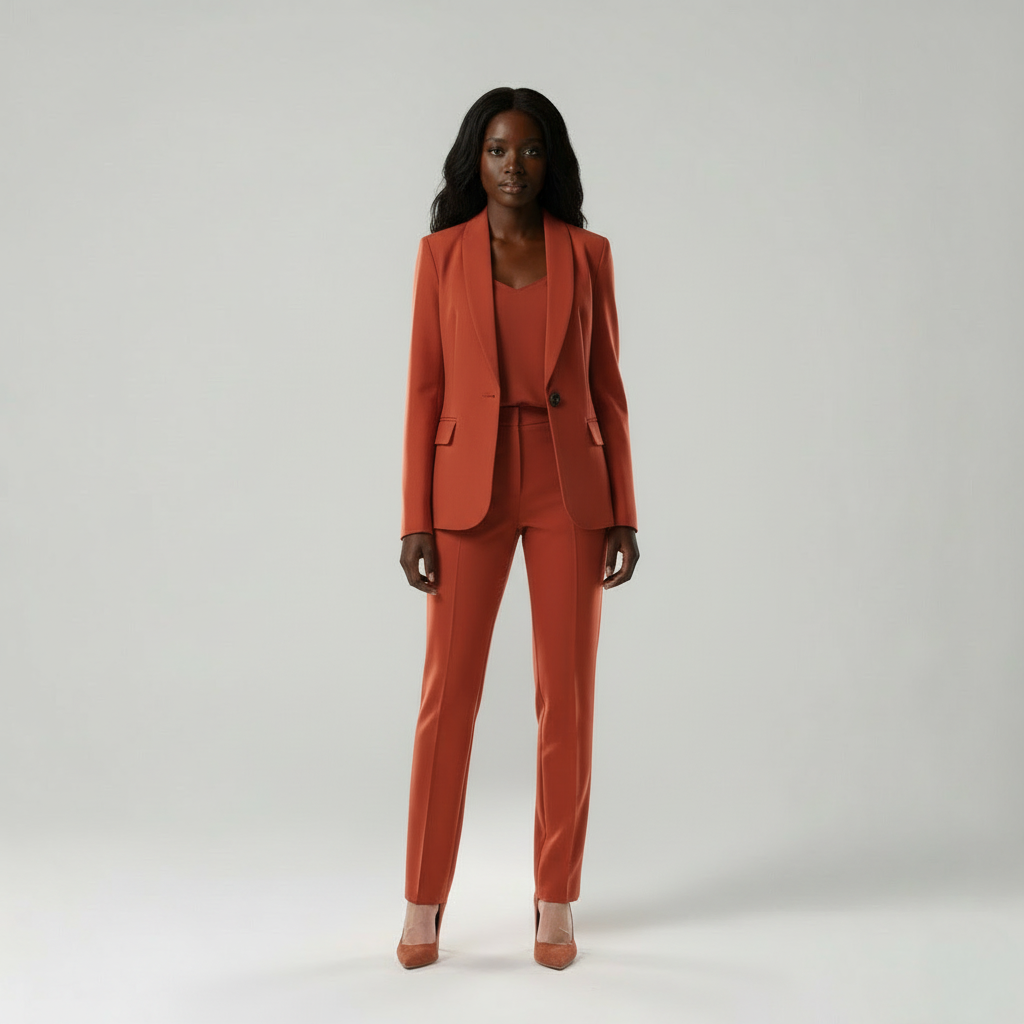 De Zakenvrouw - Getailleerd Dames Blazer & Broek Pak