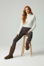 Zahra Suède-look Dames Laarzen - Casual Pluche Voering