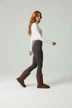 Zahra Suède-look Dames Laarzen - Casual Pluche Voering