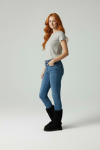 Zahra Suède-look Dames Laarzen - Casual Pluche Voering