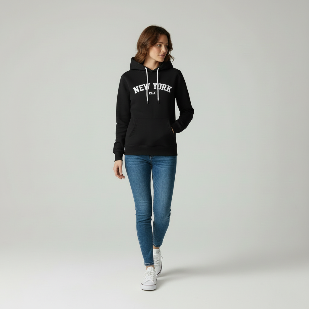 Ciana Hoodie met Streetwear New York Print