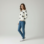 Merissa Gebreide Trui voor Dames - Cute Casual Strikjesprint