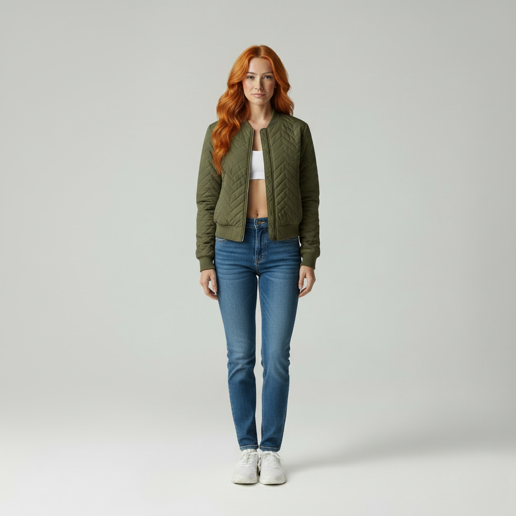 Ivonne Bomberjack Dames - Gewatteerd Patroon