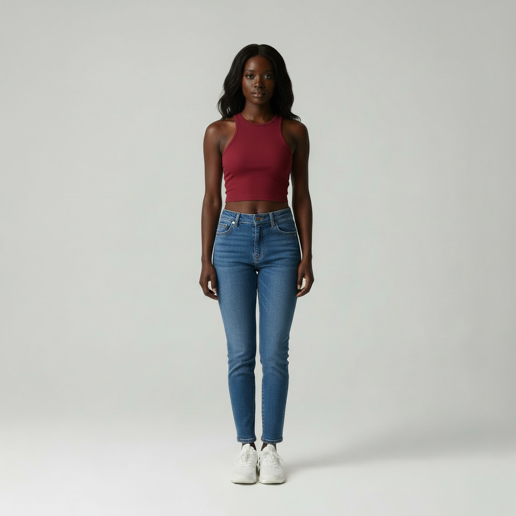 Annastasia | Katoenmix Rib Tank Top