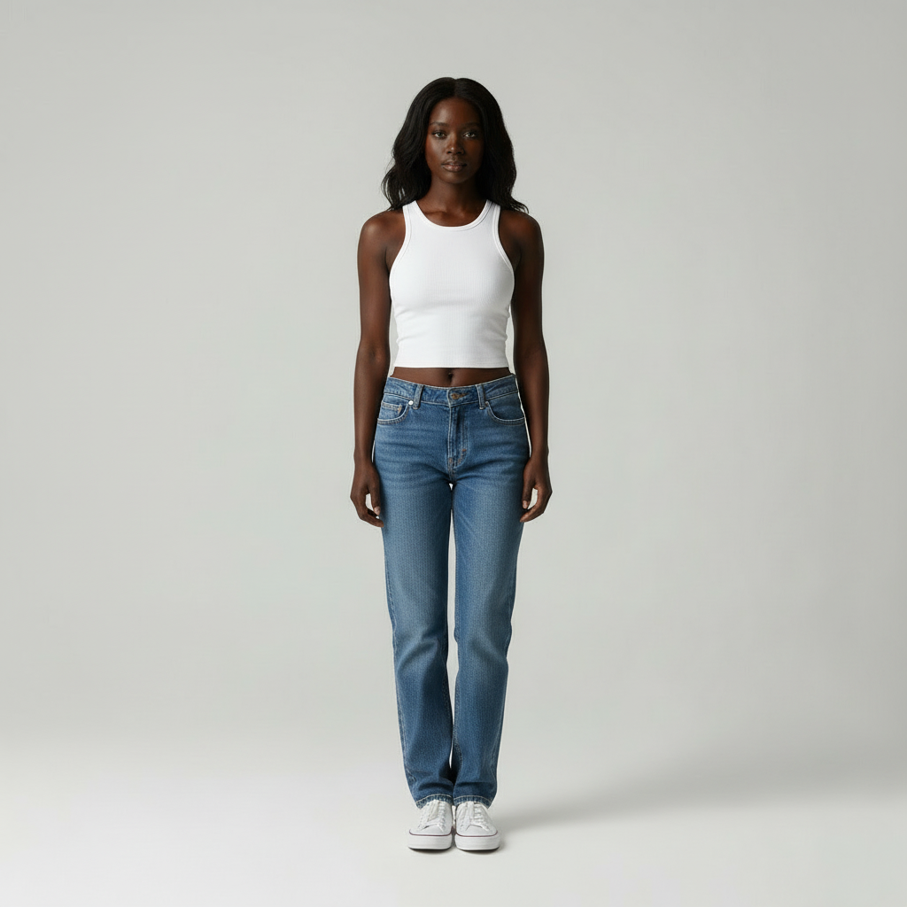 Annastasia | Katoenmix Rib Tank Top