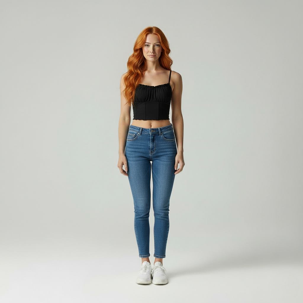 Kenyatta | Crop Top met Ruched Halslijn