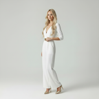 Dames Elegante V-hals Jumpsuit