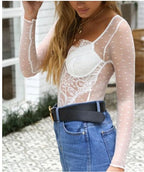 Bodysuit met Doorzichtig Design