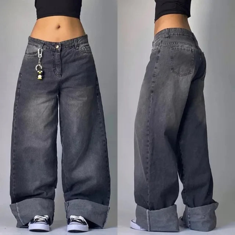 Baggy Denim Cargo Broek