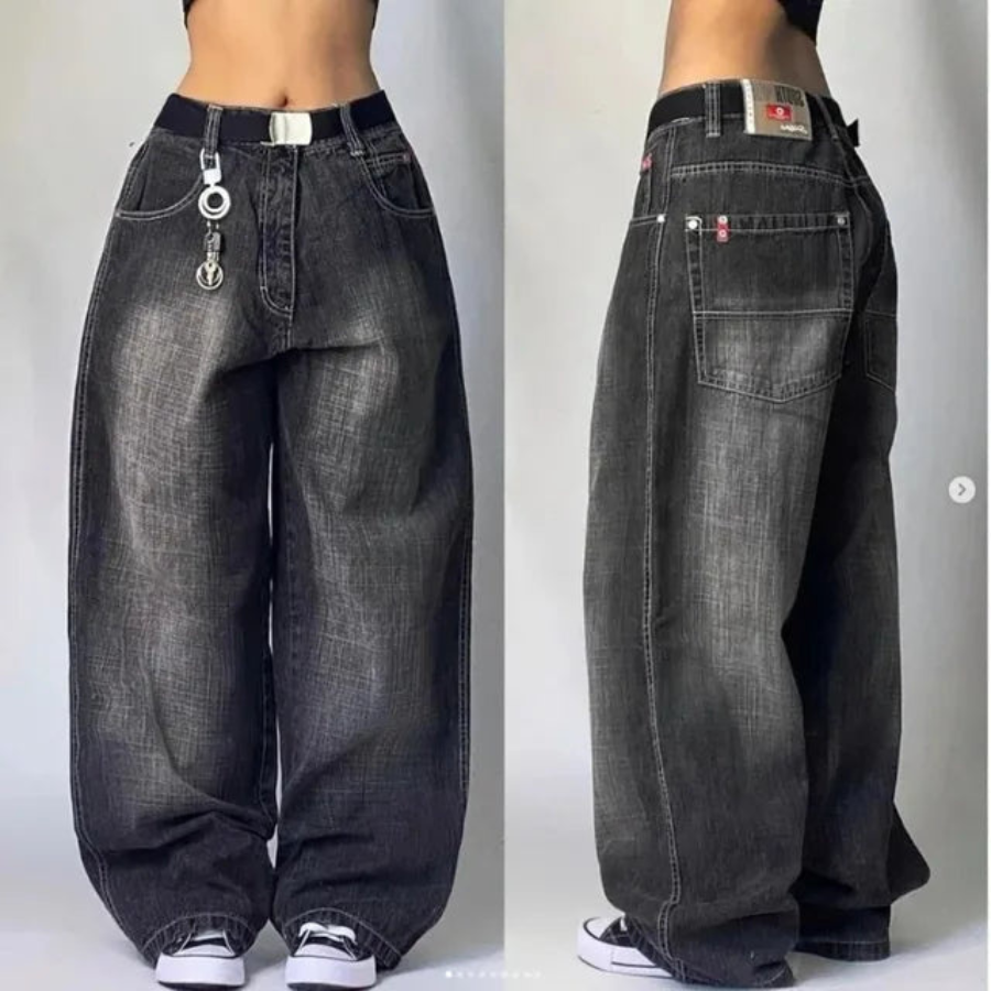 Baggy Denim Cargo Broek