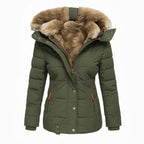 Modavo Lovie Dames Puffer Jas - Casual met Bontkraag