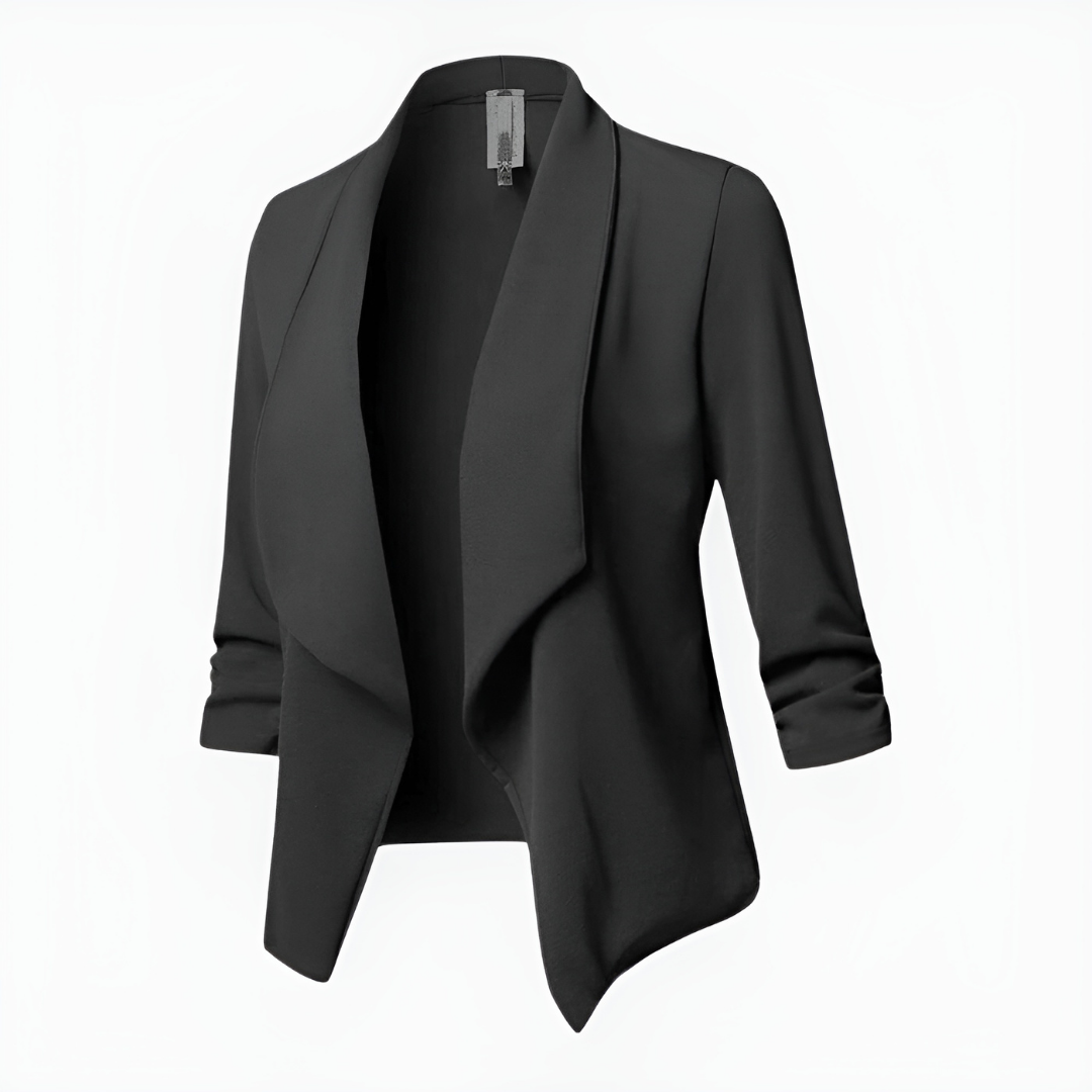 Elegance Blazer - Moderne Vrouwen Waterval Kraag Blazer