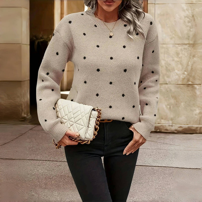 Gebreide Trui met Polkadotpatroon