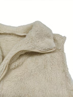 Ernest - Fleece Vest Dames met Sherpa textuur