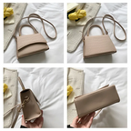 Keely | Faux Leren Handtas met Gevlochten Handvat