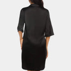 Luxe Loungewear Satijnen Nachthemd met Knoopsluiting