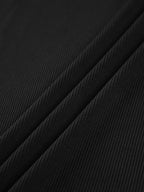 Ribgebreide Coltrui Top met Moderne Asymmetrische Uitsnijding