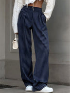 Wijde Pinstripe Broek