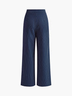 Wijde Pinstripe Broek