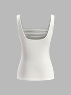 Ruched Square Neck Top