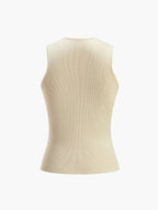 Gebreide Top met Diagonale Naad Ribbeltextuur