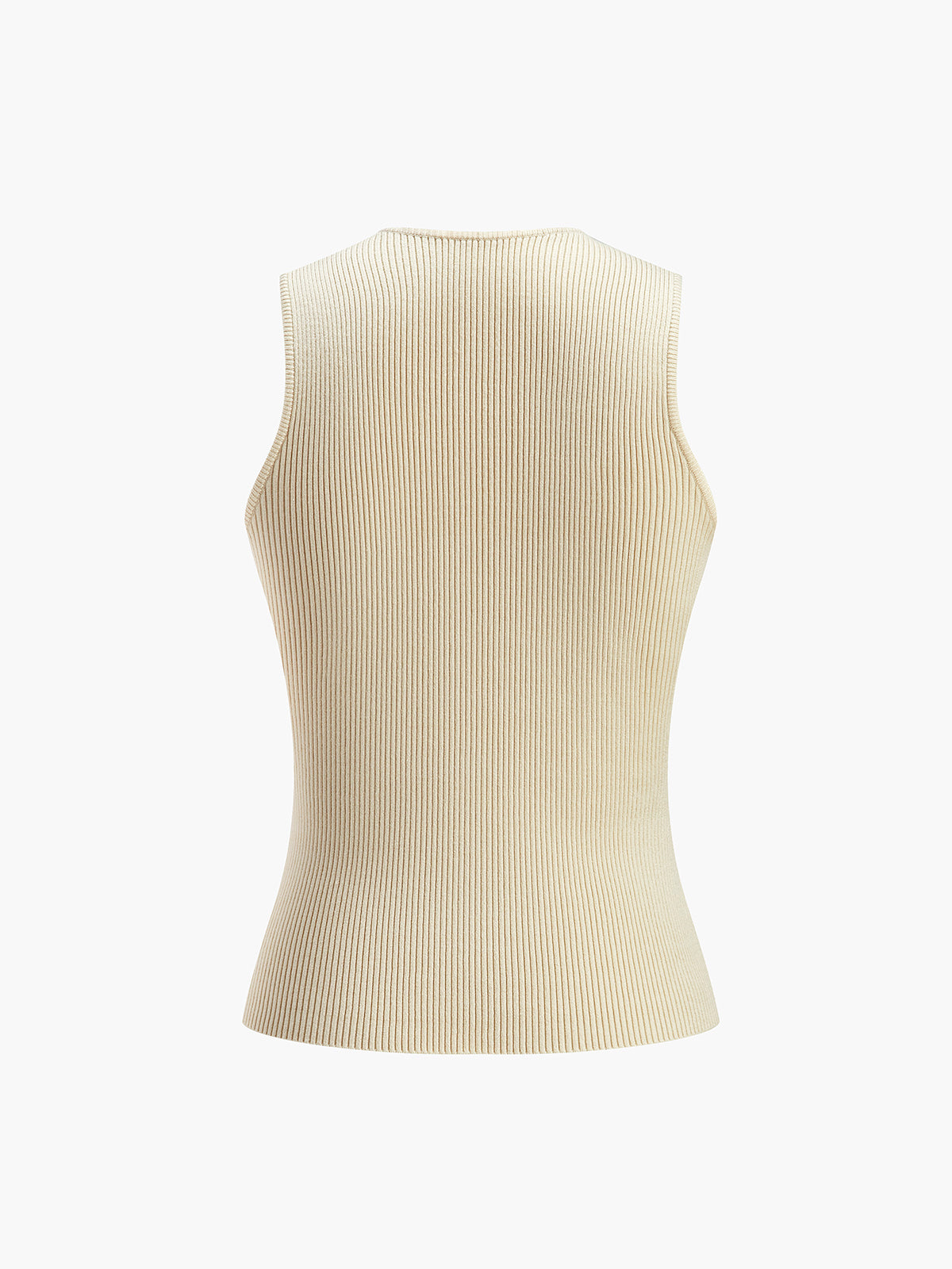 Gebreide Top met Diagonale Naad Ribbeltextuur