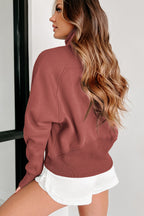 Pullover Sweatshirt met Kwartrits en Kangoeroezak