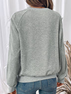 Sweatshirt met Kanten en Strikjes op Mouwen