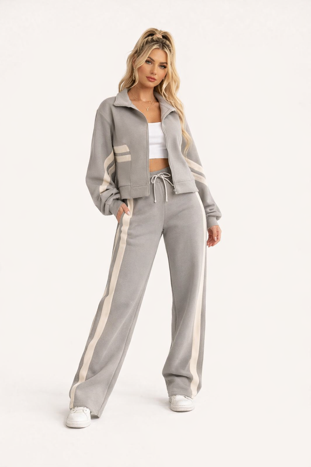 Tracksuit met Contrasterende Strepen