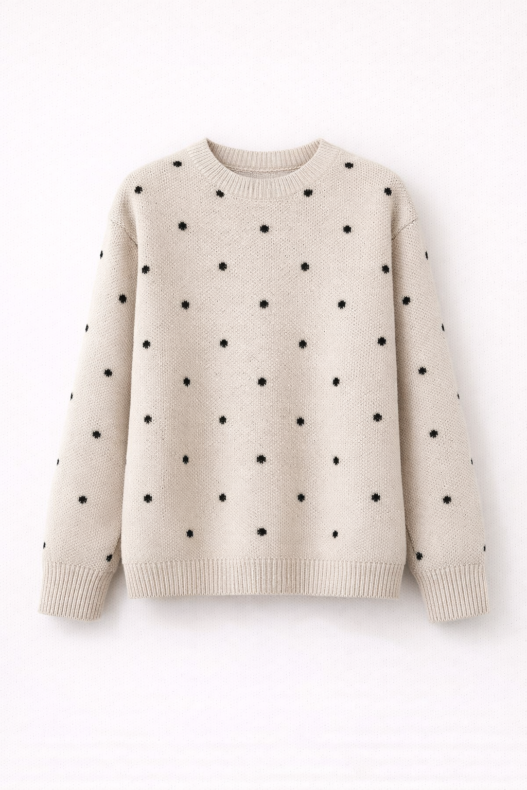 Gebreide Trui met Polkadotpatroon