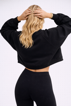 Cropped Sweatshirt  met Raglanmouwen