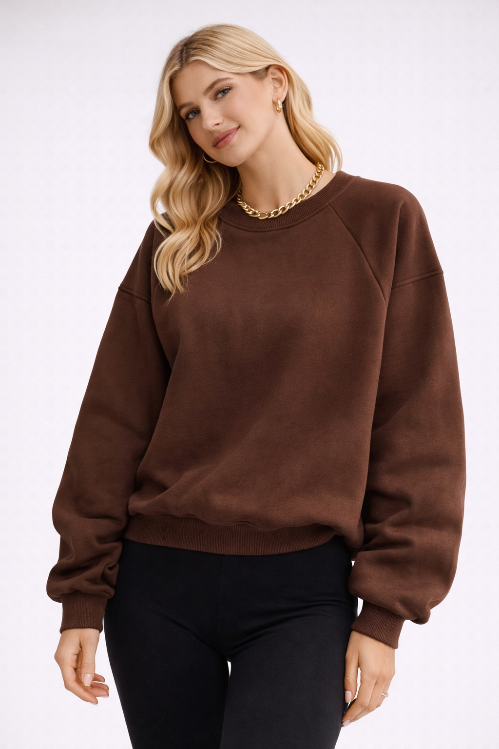 Cropped Sweatshirt  met Raglanmouwen