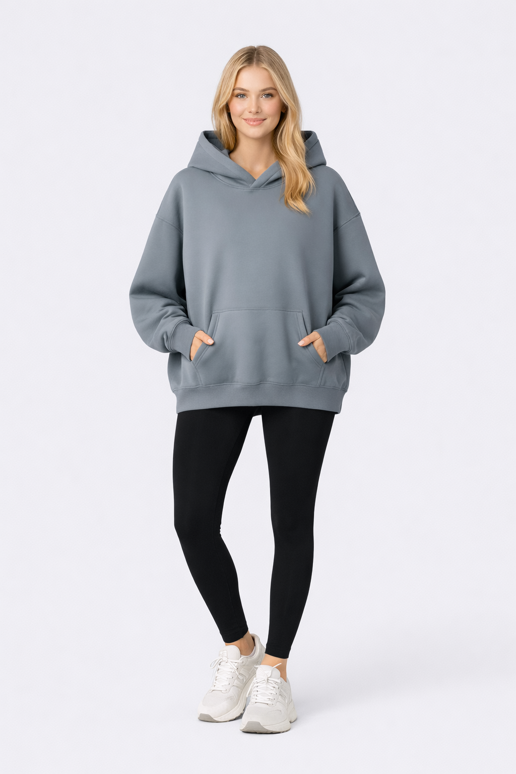 Randee Dames Katoenmix Hoodie - Casual met Kangoeroezak