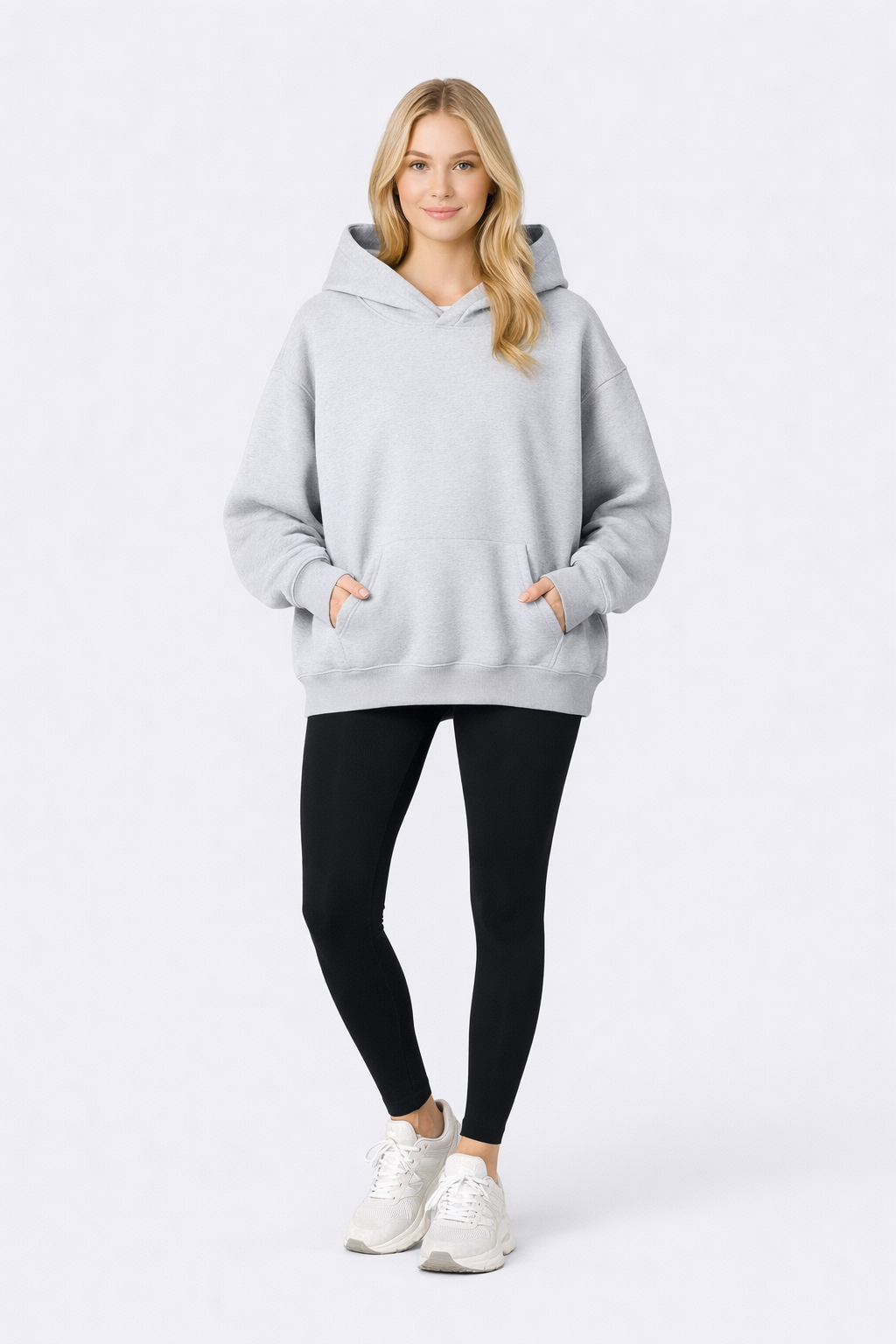 Randee Dames Katoenmix Hoodie - Casual met Kangoeroezak
