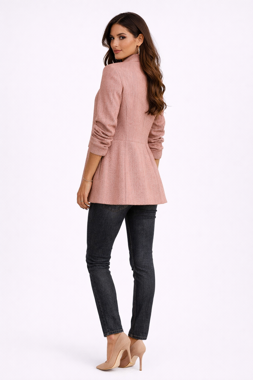 Helena Tweed Blazer voor Dames - Eigentijds met Decoratieve Knoppen