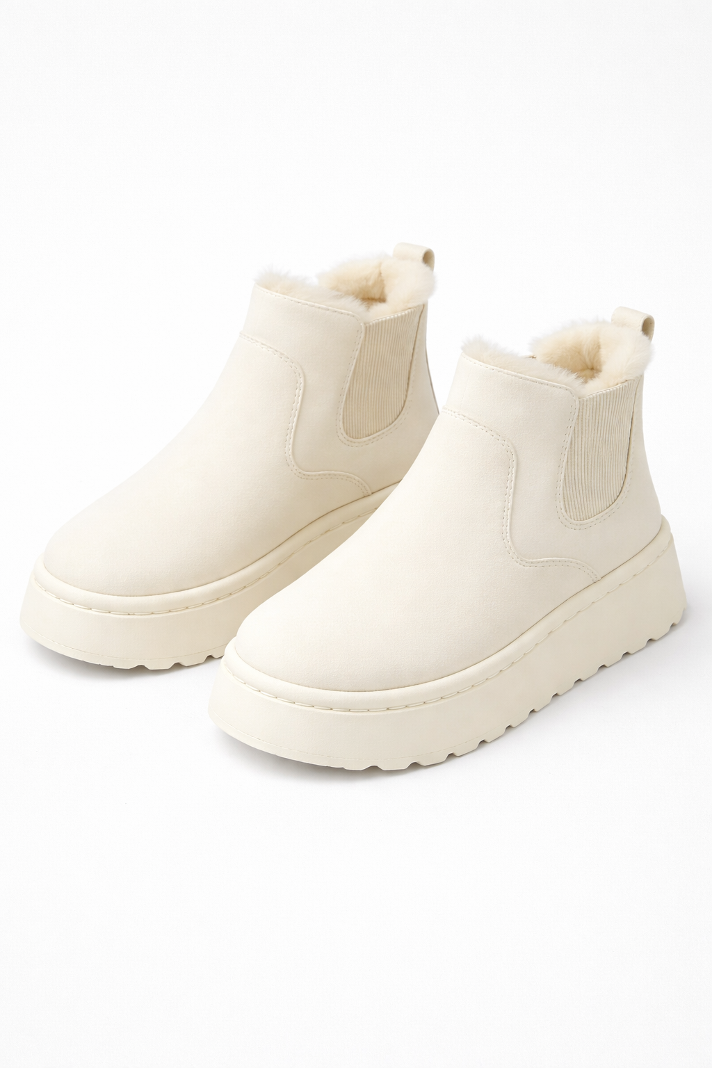 Muriel Faux Suede Dames Enkellaarzen - Casual met Faux Fur Voering