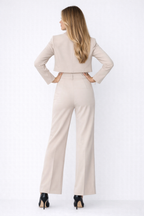 Cailyn Dames Broekpak- Cropped Blazer Set
