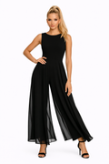 Emerie Chiffon Jumpsuit voor Dames - Elegante Wide-leg Overlay