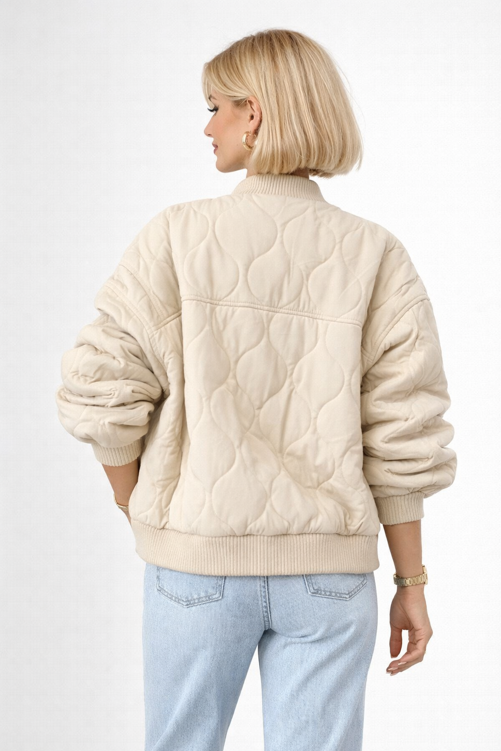 Palmer Dames Bomberjack - Gequilt Polyester Blend