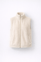 Ernest - Fleece Vest Dames met Sherpa textuur