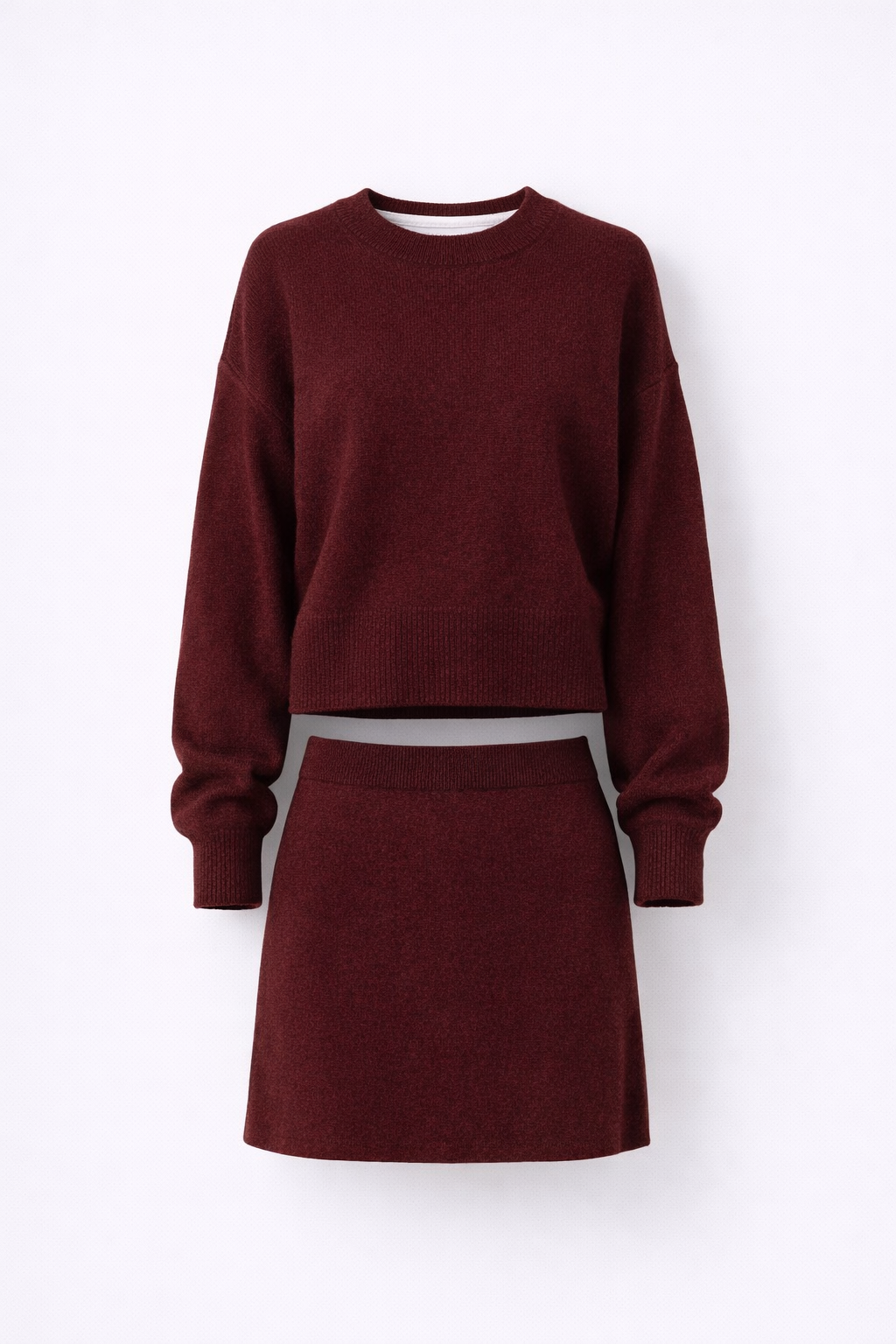 Gebreide Tweedelige Set - Sweater & Rok