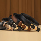 Daisy | Dames Dubbelzijdige Riem - Leren C-vormige Gesp 3