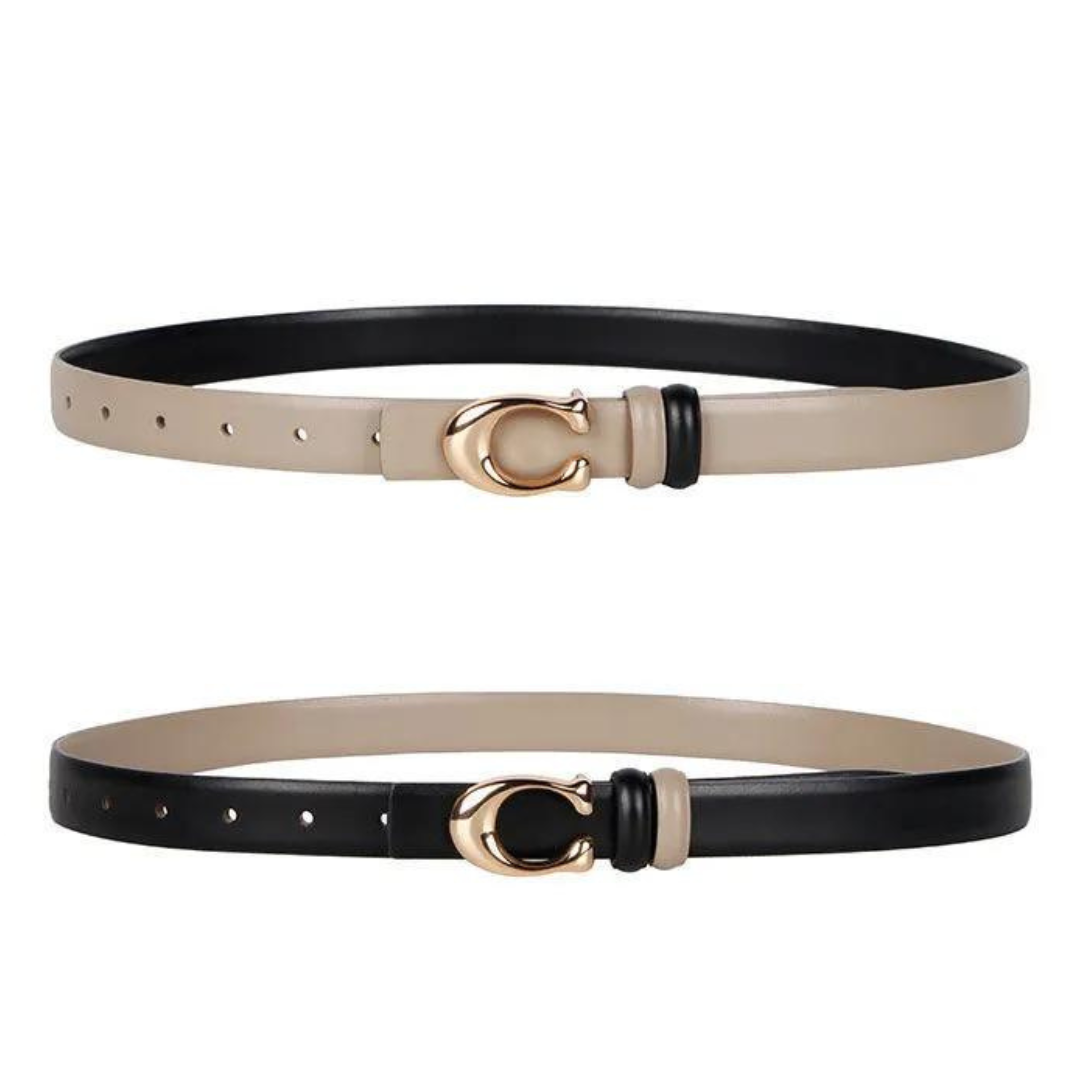 Daisy | Dames Dubbelzijdige Riem - Leren C-vormige Gesp 4