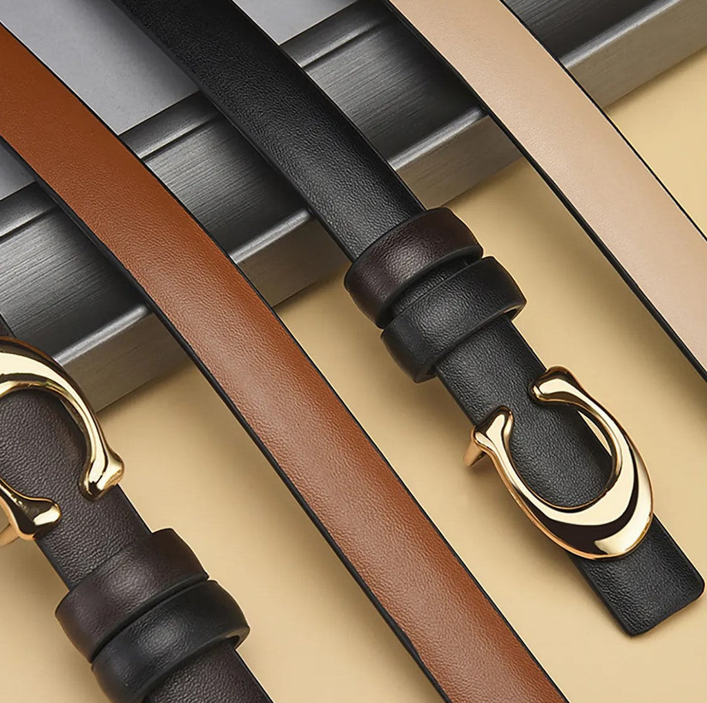 Daisy | Dames Dubbelzijdige Riem - Leren C-vormige Gesp 7