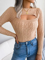 Cut-out Gebreide Top