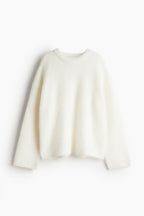 Sweater met Harige textuur