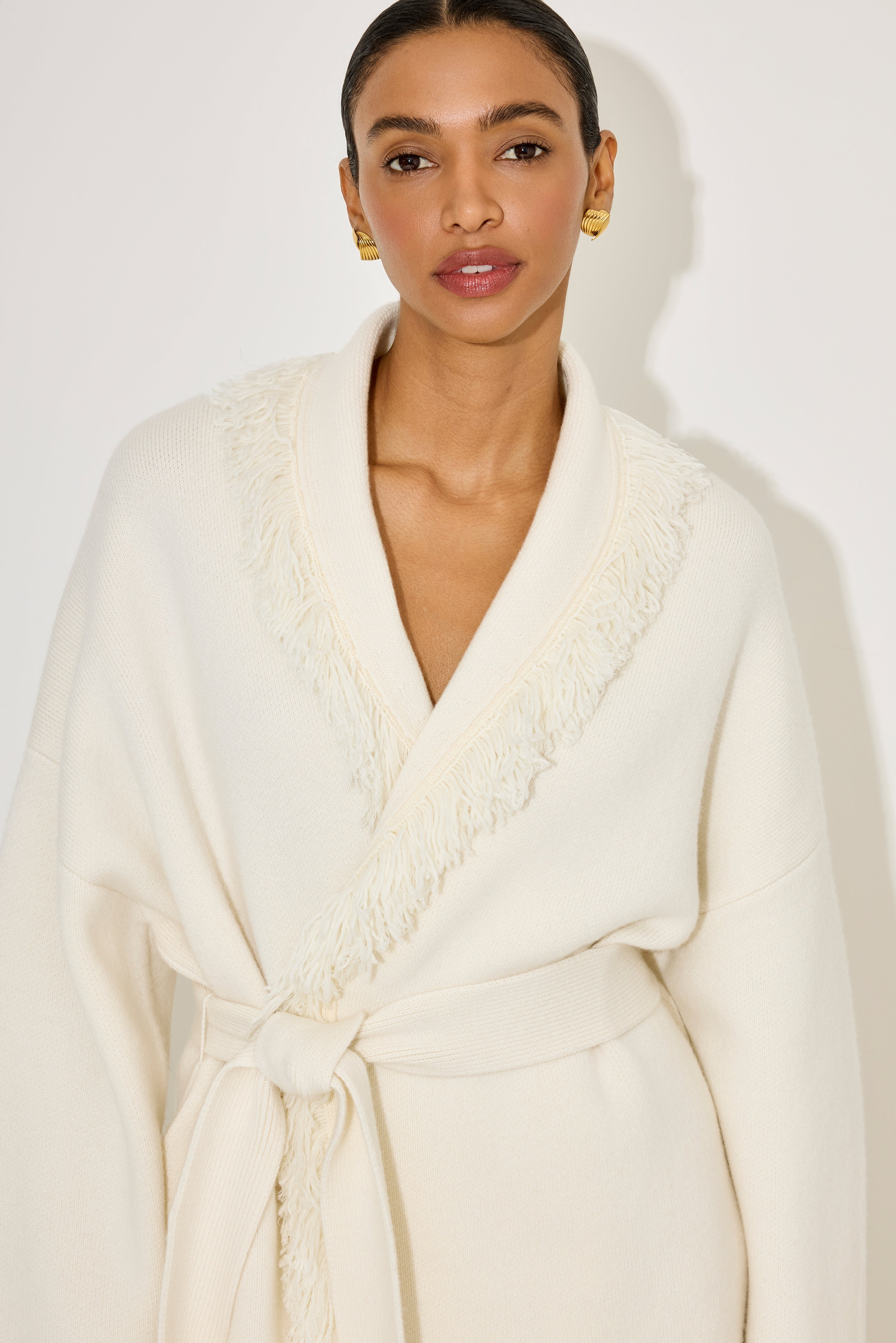 Gebreide Cardigan met Franjes