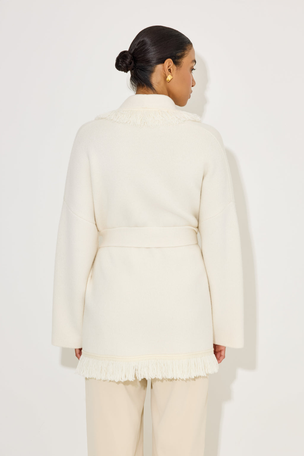 Gebreide Cardigan met Franjes