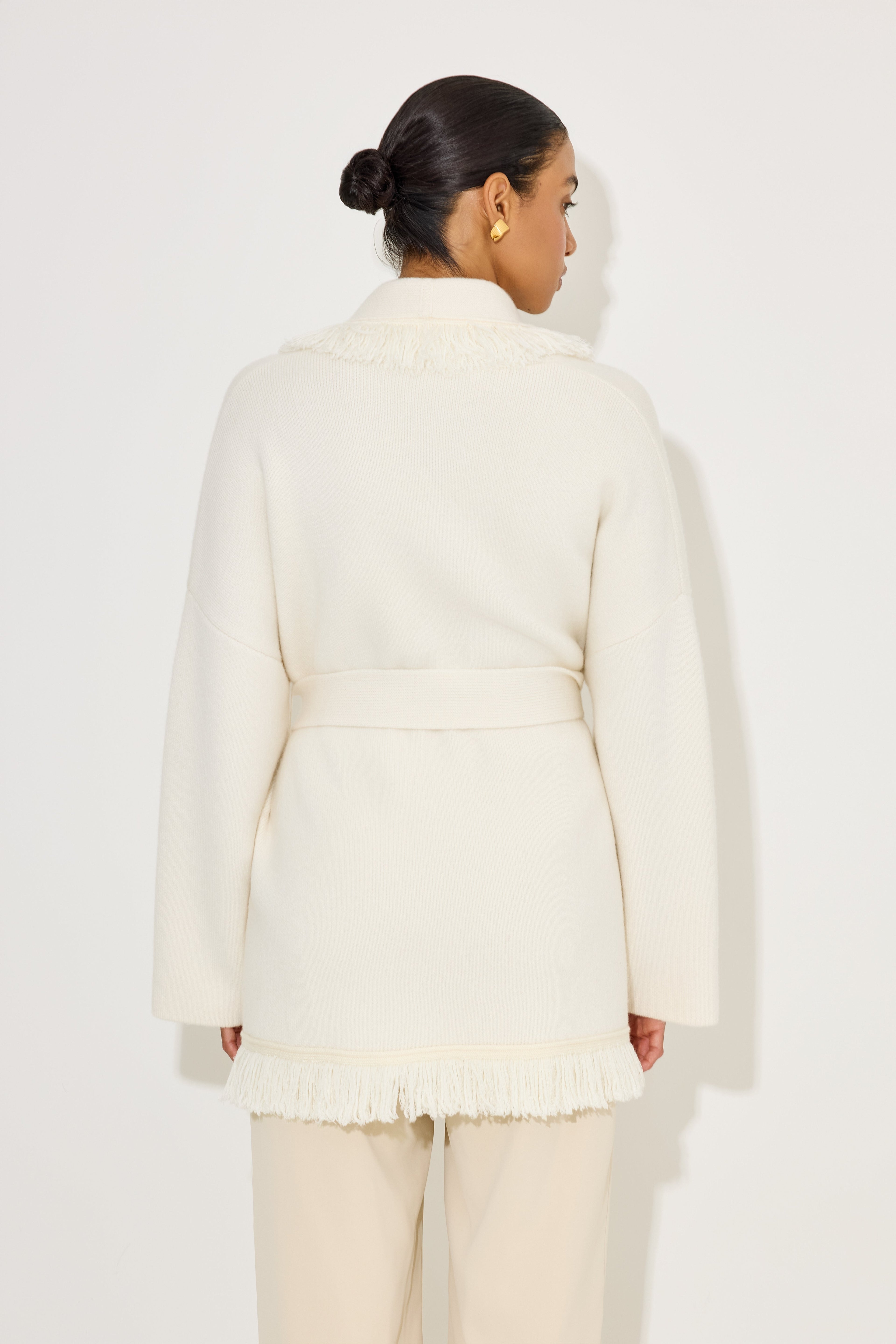 Gebreide Cardigan met Franjes