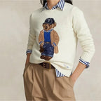 Geborduurde Polo Beer Trui